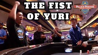 Mr. Yuri throws a Monster Roll at the Palace Station Casino Craps Table!