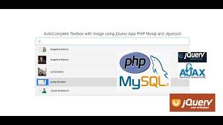 AutoComplete Textbox with Image using jQuery Ajax PHP Mysql and JqueryUI