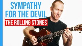 Sympathy For The Devil  The Rolling Stones  Acoustic Guitar Lesson Tutorial [with PDF]