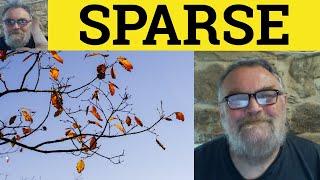  Sparse Meaning - Sparse Examples - Sparse Definition - IELTS Vocabulary Sparse