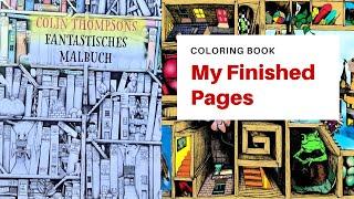 Colin Thompson: Fantastisches Malbuch. My Finished Coloring Book Pages