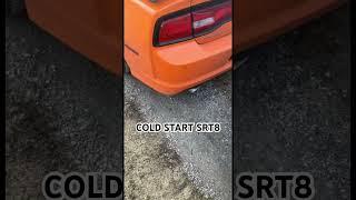 COLD START ON STOCK SRT8 392 #srtaj #dodgecharger #srt392 #hemicharger