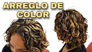 Mechas gruesas ARREGLO de tinte tutorial