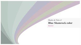 Shades & Tints of Blue Shamrock color #bacbc4 A Cool Green color #a5b4ae #909d98 #c1d0ca #c9d6d1