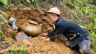 Dwarf family finds antique treasure underground | happy rural life.