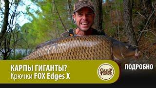 КАРПЫ ГИГАНТЫ? Крючки FOX Edges X ПОДРОБНО