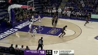 2024-25 JMU Women's Basketball Highlights vs. East Carolina