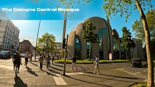 View of the Central Mosque of Cologne || Blick auf die Zentralmoschee von Köln[4K/60fps]