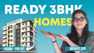 3BHK Flats for Sale in kothapet,Hyderabad | Ready to Move Flats | Navya Sadan | Asset Hub Properties