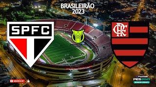 SÃO PAULO x FLAMENGO | Campeonato Brasileiro 2023 (RODADA 38) | PES 2021 Gogosz Patch v3.3