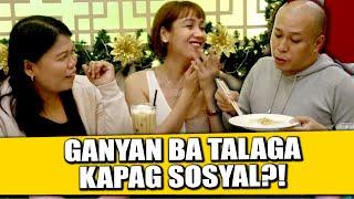 PAANO KUMAIN ANG MGA SOSYAL ft PRETTY TRIZSA! | Tita Jegs