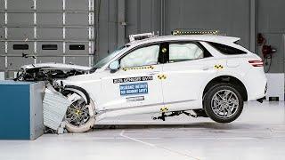 2025 Genesis GV70 updated moderate overlap IIHS crash test