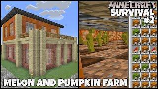 Melon And Pumpkin Farm - Minecraft Guru 2 - Survival Let's Play Series