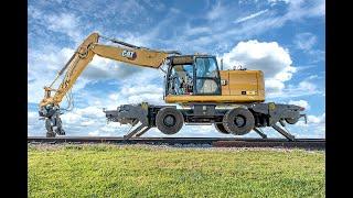 Innovative Hi-Rail Excavator Attachment | DymaxRail Rail Rider H-W1