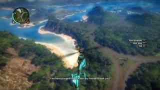 Just Cause 2 ("Nothing To Declare" MIssion) Plane Stunt Jump