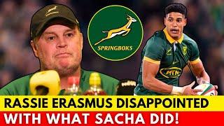 RASSIE ERASMUS DISCOVERS SACHA FEINBERG-MNGOMEZULU'S LIE! | SPRINGBOKS NEWS