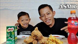 ASMR MUKBANG AYAM GORENG || KENTANG GORENG || KFC || SAMA RIZKY