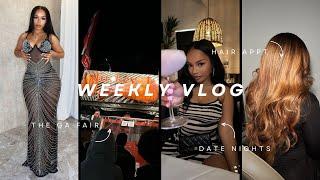 FALL VLOG: Friend Date Night + Giving my life to God + Workout + Halloween Night/Trying NEW HAIR