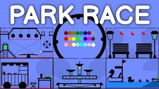 24 Marble Race EP. 26: Park Race (by Algodoo)