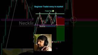 Beginner trader entry in market  perfect entry in trading| price action #shorts #forex #crypto