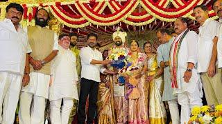 Cm Revanth Reddy Attended Talasani Srinivas Yadav Brother’s Daughter Marriage|Talasani Sai Kiran