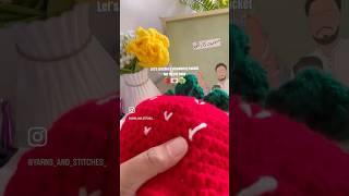 Crochet strawberry bucket hat  #crochet #buckethats #summercrochet #shorts #strawberry #crocheting