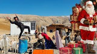 Santa Claus Delivers Christmas Cheer to an Iranian Nomadic Family