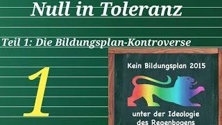 Null in Toleranz - Teil 1: Die Bildungsplan-Kontroverse | MaMMoNMaGaZiN