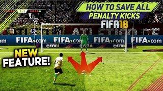 FIFA 18 SAVE ALL PENALTY KICKS TUTORIAL! 100% WORKING TRICK TO DEFEND PENALTIES