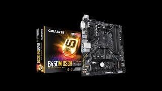 UNBOXING PLACA MÃE GIGABYTE B450M DS3H (AM4) (OVERCLOCK)