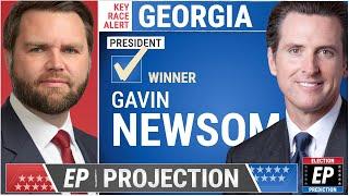 2028 Election Night | JD Vance vs Gavin Newsom