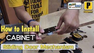 How to Install Cabinet Sliding Door Mechanism | Paano ikabit ang Cabinet Sliding Door Mechanism