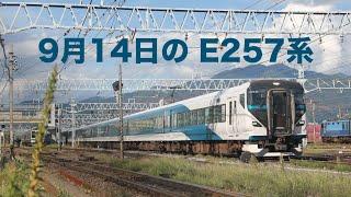 9月14日に撮った E257系2000番台集(アルプス・アルプス返却・あずさ78号)