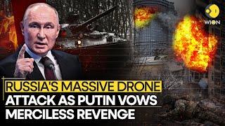 Russia-Ukraine War: Massive Drone Attack As Putin Vows Merciless Revenge For Kyiv Strike | WION LIVE