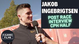 Post Race Interview - Jakob Ingebrigtsen | Copenhagen Half Marathon (ENGLISH)