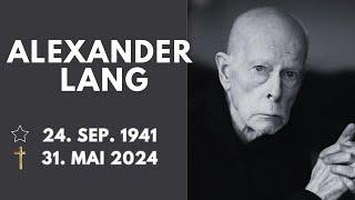 Theaterregisseur Alexander Lang ist im Alter von 82 Jahren gestorben.