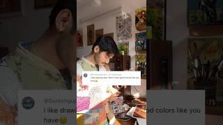 Artists Reply To Comment with Painting || #artshorts #artvideos