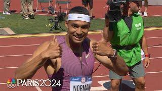 All men's 400m heats: Wilson sets U18 record, Quincy Hall, Michael Norman win heats | NBC Sports