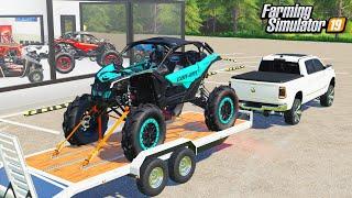 NEW LIFTED CAN-AM ATVS FOR THE POWERSPORTS STORE! (CUSTOM PAINT) | FARMING SIMULATOR 2019