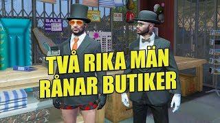 Två rika män rånar butiker i GTA 5