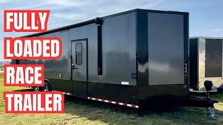 Brand New Fully Loaded Race Trailer w/ Full Bathroom Package 