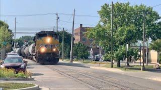 STREET FLYING TRAINS!  Fastest Street Running Trains Ever! Scale Test Car, Double DPU Warsaw Indiana