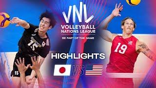  JPN vs.  USA - Highlights | Week 3 | Men's VNL 2024