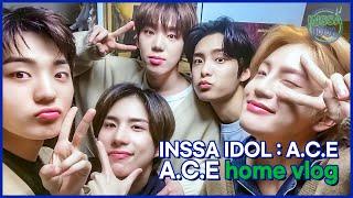 (With Sub) KPOP A.C.E at home vlog｜room tour, teaching Korean, eating K-food