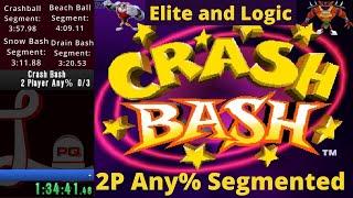 Crash Bash 2 Player Any% Theoretical Best in 1:34:41 [Segmented]