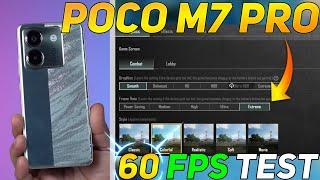 POCO M7 PRO 5G BGMI 60 FPS TEST | DM 7025 PROCESSOR 