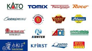 Logos of World Model Train and Railroading Brands 世界火车模型铁道模型品牌标识大赏