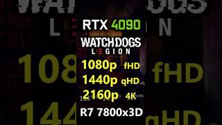 Watch Dogs: Legion - 1080p vs 1440p vs 2160p 4K - RTX 4090