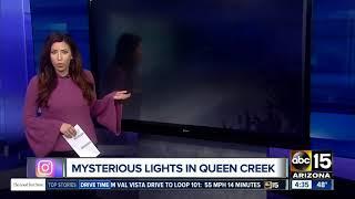 Mysterious lights in the sky over Queen Creek