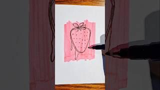 Delicious Strawberry  | #art #food #satisfying #drawing